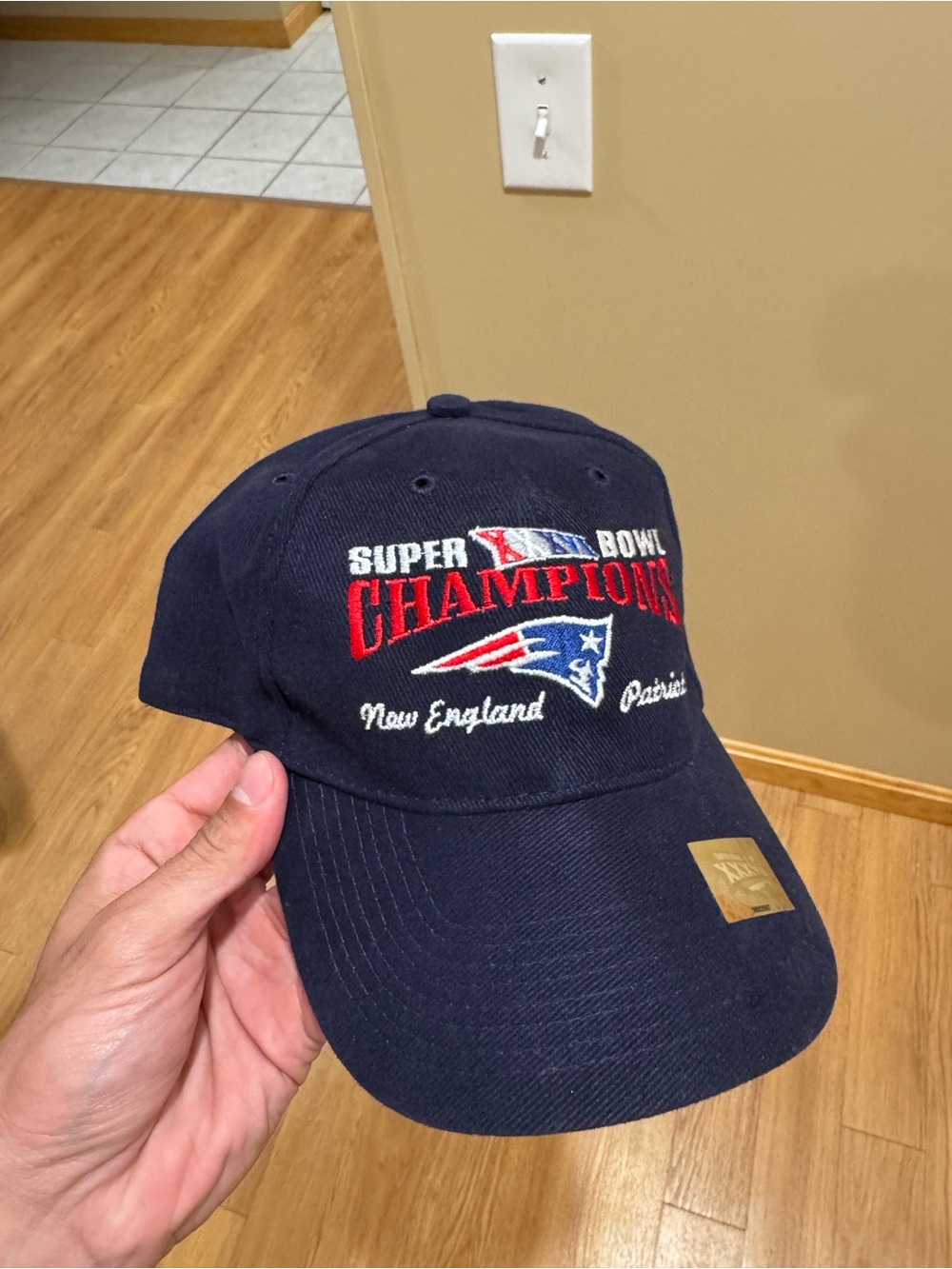 Vintage 2002 New England Patriots Super Bowl XXXVI 36 Champions Dad Hat NWT
